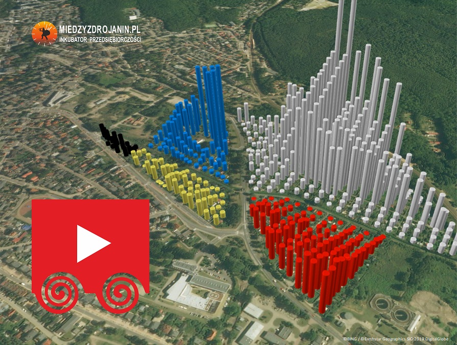 Analiza 3D natężenia ruchu w ROD Bursztyn Międzyzdroje - WIDEO Analiza 3D natężenia ruchu w ROD Bursztyn Międzyzdroje - WIDEO